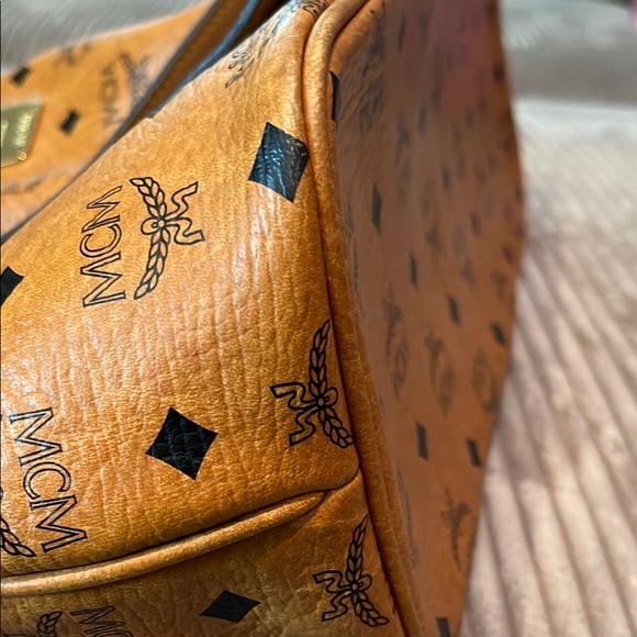LIKE NEW MCM Brown Visetos Monogram Tote - Picture 15 of 16